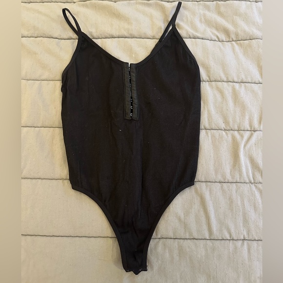 Windsor Tops - Windsor Black Bodysuit